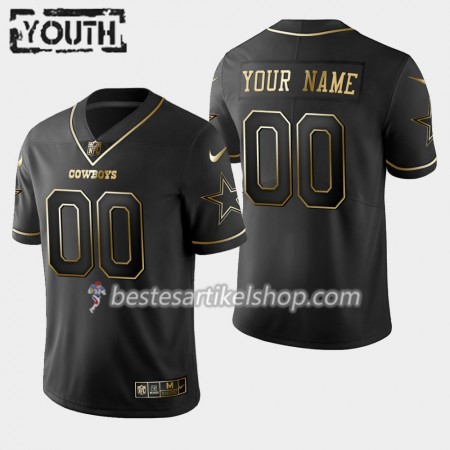 Kinder Dallas Cowboys Trikot Nike Schwarz Golden Edition - Personalisiert